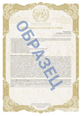 Образец Приложение к СТО 01.064.00220722.2-2020 Кстово Сертификат СТО 01.064.00220722.2-2020 